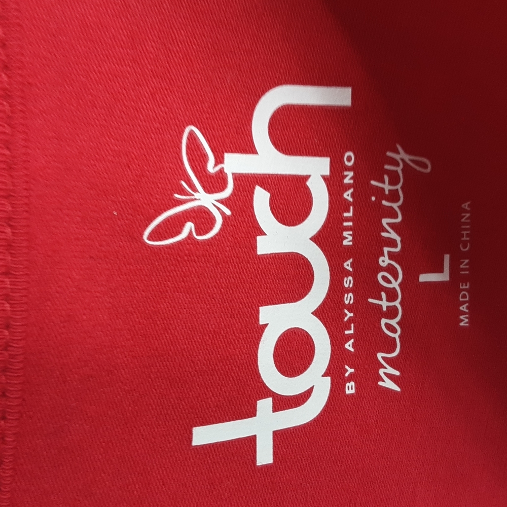 Touch, Maturnity, 0199, Women's Red and white Buccaneers Maturnity Sz L - Picture 3 of 8